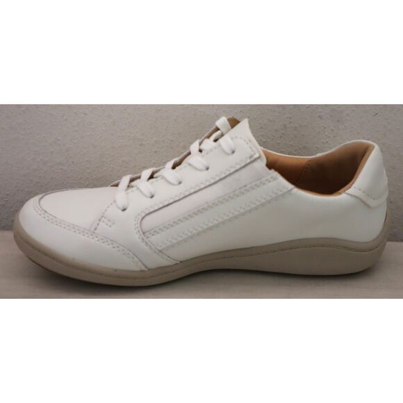 Clarks 26184080 Women Sz 7M Off-White Leather Bryianne Bayla Round Toe Shoes - Picture 8 of 12